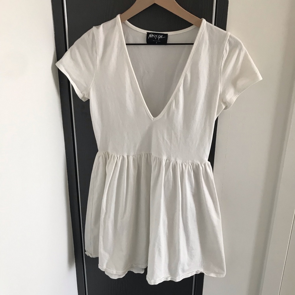 Nasty Gal White Mini Dress